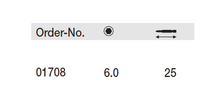 Load image into Gallery viewer, Wiha Standard Bits, Hex 6 x 25mm
