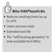Load image into Gallery viewer, Wiha Standard Bit TORX®AutoFit Style E 6.3 T25
