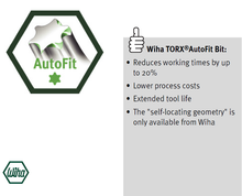 Load image into Gallery viewer, Wiha Standard Bit TORX®AutoFit Style E 6.3 T9
