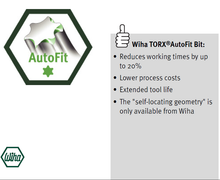 Load image into Gallery viewer, Wiha Standard Bit TORX®AutoFit Style E 6.3 T27
