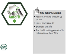 Load image into Gallery viewer, Wiha Standard Bit TORX®AutoFit Style E 6.3 T30
