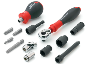 Wiha Connecting Device With Retaining Ring 1/2" Square Drive 1/4" Hex