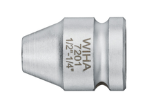 Load image into Gallery viewer, Wiha Connecting Device With Retaining Ring 1/2&quot; Square Drive 1/4&quot; Hex
