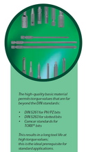 Load image into Gallery viewer, Wiha Double Bit, Slotted/Phillips 1/4&quot; Hex -+
