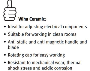 Wiha Ceramic Slotted Screwdriver - 2.6mm x 15mm