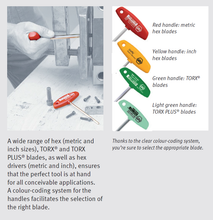 Load image into Gallery viewer, Wiha Hex Driver With T-Handle Inch Sizes 7/32&quot;
