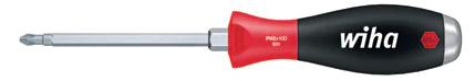 Wiha SoftFinish® Phillips Screwdriver Hex Blade With Hex Bolster Solid Steel Cap + PH3 x 150mm