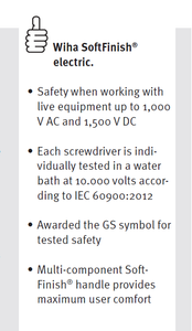 Wiha SoftFinish® Electric TORX® screwdriver T5 x 60mm