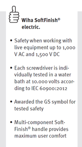 Wiha SoftFinish® Electric TORX® screwdriver T6 x 60mm