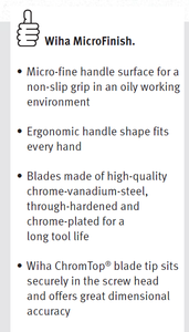 Wiha MicroFinish Hex Nut Driver Round Blade 7mm x 125mm