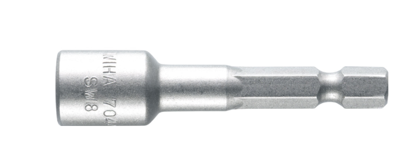 Wiha Standard Bit, Socket-Wrench Insert Style E 6.3 8mm