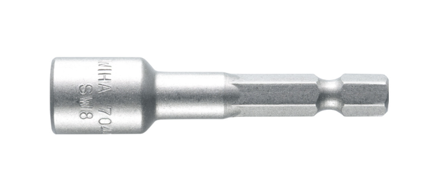 Wiha Standard Bit Nut Runner Insert Magnetic Style E 6.3 6mm