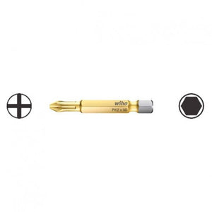 Wiha TiN Torsion Bit Phillips Style E 6.3 + PH2