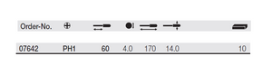 Wiha Precision ESD Phillips Screwdriver + PH1 x 60mm