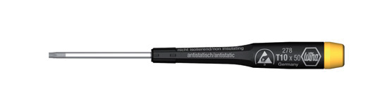 Wiha Precision ESD TORX® Screwdriver Dissipative Handle ESD-Safe T8