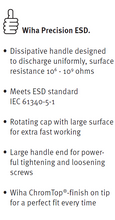 Load image into Gallery viewer, Wiha Precision ESD TORX® Screwdriver T10 x 50mm
