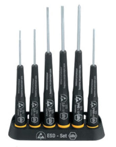 Wiha Precision ESD Slotted / Phillips Screwdriver Set 6pcs