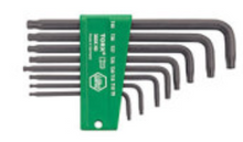 Load image into Gallery viewer, Wiha Ballpoint TORX® L-Key Set Manganese-Phosphated In Holder T9-T40 8pcs

