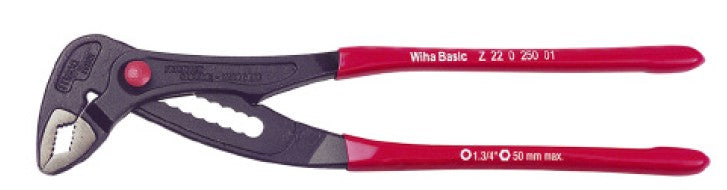 Wiha Water Pump Pliers Basic With Push Button Setting 12