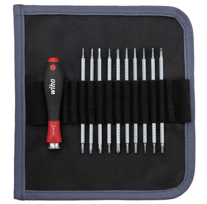 Wiha Screwdriver SYSTEM 4 Reversible Blades Set 11pcs