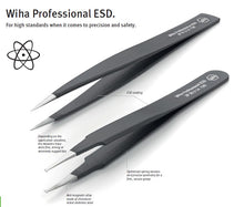 Load image into Gallery viewer, Wiha SMD Tweezers Professional ESD 120mm
