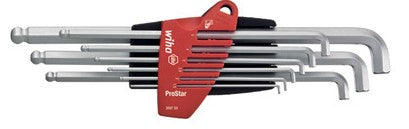 Wiha Ball End Hex L-Key Set In ProStar Chrome Plated 1.5-10mm 9pcs
