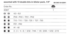 Load image into Gallery viewer, Wiha 26one Screwdriver With Bit Magazine Mixed With 13 Double Bits 13pcs
