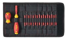 Load image into Gallery viewer, Wiha Screwdriver And Bit Set SlimVario® Screwdriver Mixed In Folding Bag 18pcs
