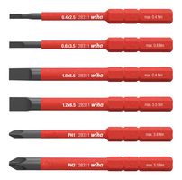 Load image into Gallery viewer, Wiha SlimBit Electric Bit Slotted Phillips Set 6pcs
