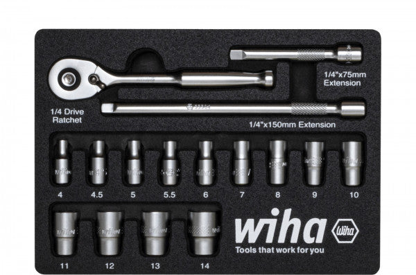 Wiha Socket Set 1/4