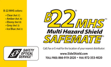 Load image into Gallery viewer, Safety Optical Service B22 MHS Multi Hazard Shield Safemate, Grey 5pairs &amp; Clear 5pairs
