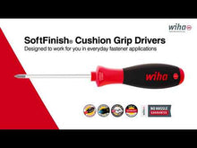 Load and play video in Gallery viewer, Wiha SoftFinish® Pozidriv Screwdriver Round Blade PZ0 x 60mm
