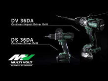 Load and play video in Gallery viewer, Hikoki MULTI VOLT(36V) Cordless Impact Driver Drill DV36DA
