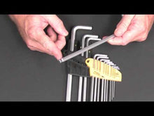 Load and play video in Gallery viewer, Wiha Ball End Hex L-Key Set In ProStar With MagicRing® Chrome-Plated Inch Sizes 0.05&quot;-3/8&quot; 13pcs
