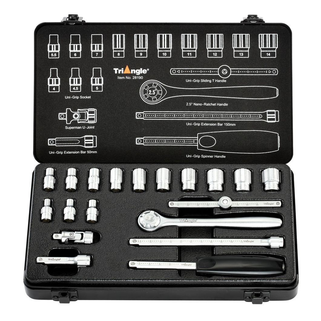 Triangle Socket Set 1/4