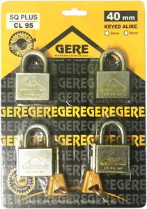 Gere Padlock Key Alike 4pcs Set 40mm